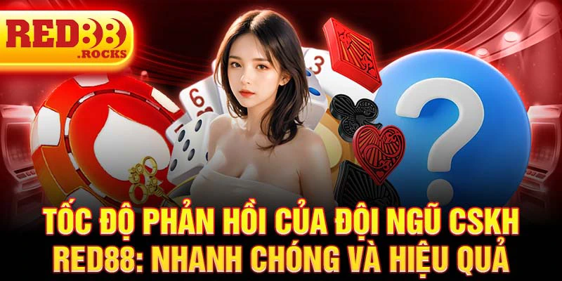 Tốc độ phản hồi của đội ngũ CSKH Red88: nhanh chóng và hiệu quả